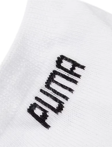 Чоловічі короткі шкарпетки PUMA бавовняні білі (90680703) - фото 3 - Miraton