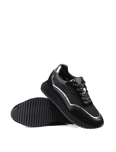 Жіночі кросівки Attizzare шкіряні чорні (GBH04-22A) - фото 2 - Miraton