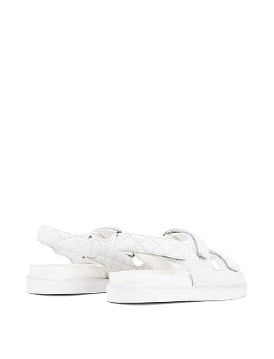 Жіночі сандалі MIRATON шкіряні білі (JR665-6 ВЛ-24) - фото 4 - Miraton