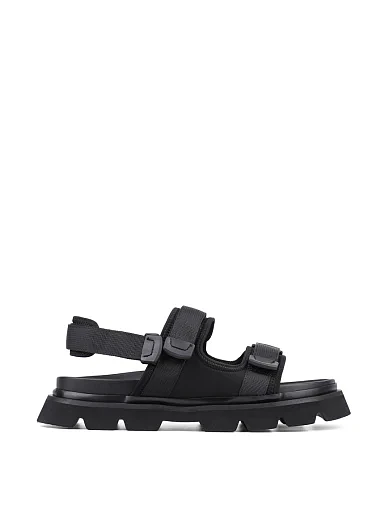 Мужские сандалии Miguel Miratez из неопрена черные - фото 2 - Miraton