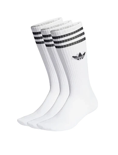 Високі шкарпетки Adidas тканинні білі фото 1