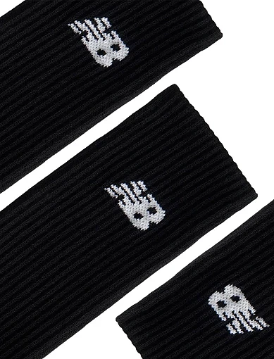 Спортивні шкарпетки New Balance бавовняні чорні - фото 2 - Miraton