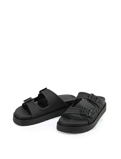 Жіночі шльопанці Buffalo Eve Sol зі штучної шкіри чорні (1611086) - фото 3 - Miraton