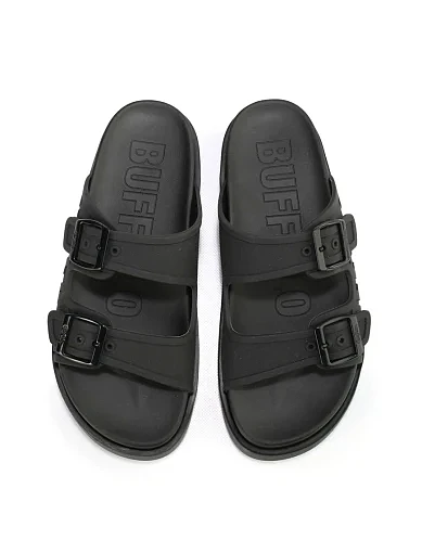 Жіночі шльопанці Buffalo Eve Sol зі штучної шкіри чорні (1611086) - фото 4 - Miraton