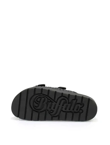 Жіночі шльопанці Buffalo Eve Sol зі штучної шкіри чорні (1611086) - фото 6 - Miraton