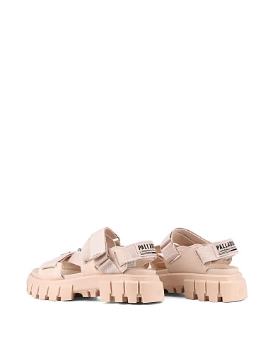 Жіночі сандалі Palladium REVOLT MONO шкіряні бежеві на чанкі підошві (98578-260-M) - фото 4 - Miraton