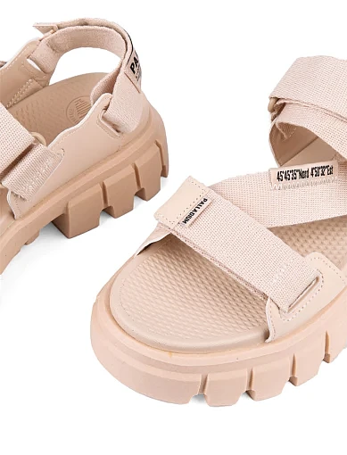 Жіночі сандалі Palladium REVOLT MONO шкіряні бежеві на чанкі підошві (98578-260-M) - фото 5 - Miraton