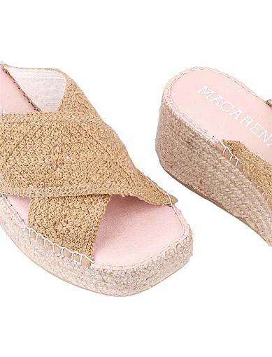 Жіночі еспадрильї Macarena Anisa 29 замшеві бежеві (Anisa 29) - фото 5 - Miraton