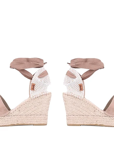 Жіночі босоніжки VIDORRETA замшеві бежеві (06700SRTI4) - фото 2 - Miraton