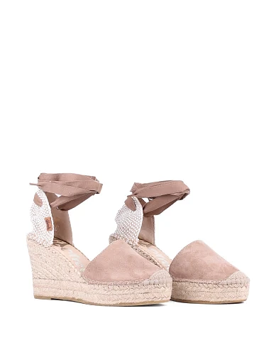 Жіночі босоніжки VIDORRETA замшеві бежеві (06700SRTI4) - фото 3 - Miraton