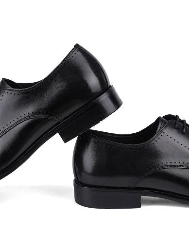 Мужские туфли Miguel Miratez кожаные черные - фото 2 - Miraton