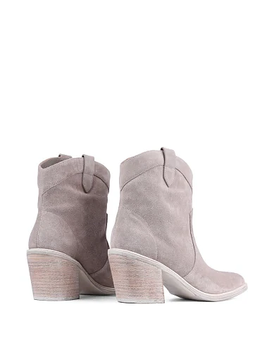 Жіночі черевики козаки MIRATON велюрові сірі (351H-F0620-N333) - фото 5 - Miraton