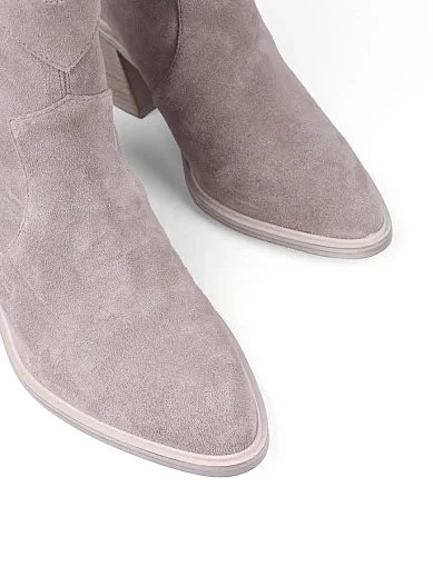 Жіночі черевики козаки MIRATON велюрові сірі (351H-F0620-N333) - фото 6 - Miraton