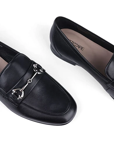 Жіночі сліпери Attizzare шкіряні чорні (JR1082-2) - фото 5 - Miraton