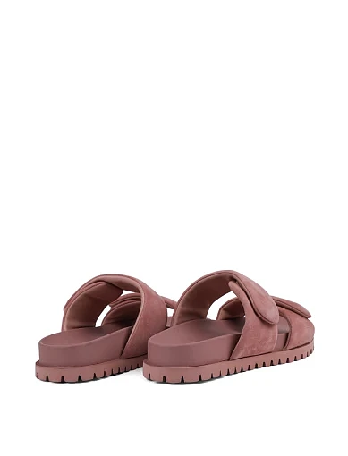 Жіночі шльопанці MIRATON велюрові рожеві - фото 4 - Miraton