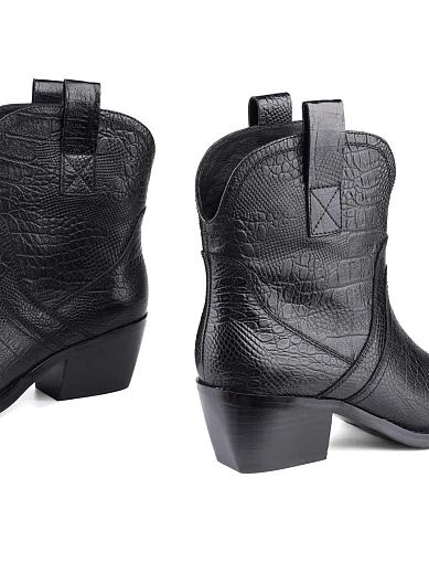 Жіночі черевики козаки Attizzare шкіряні чорні (WS7195F-6-19R-H523K) - фото 2 - Miraton