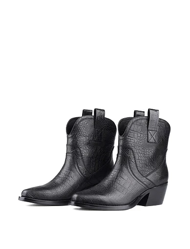 Жіночі черевики козаки Attizzare шкіряні чорні (WS7195F-6-19R-H523K) - фото 3 - Miraton