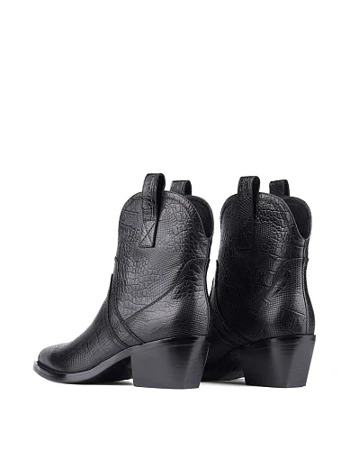 Жіночі черевики козаки Attizzare шкіряні чорні (WS7195F-6-19R-H523K) - фото 4 - Miraton