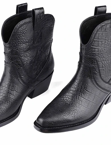 Жіночі черевики козаки Attizzare шкіряні чорні (WS7195F-6-19R-H523K) - фото 5 - Miraton