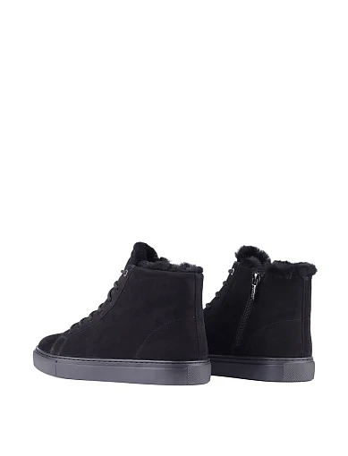 Жіночі черевики Attizzare з нубуку чорні (8927-50 ОЗ-24-25) - фото 4 - Miraton