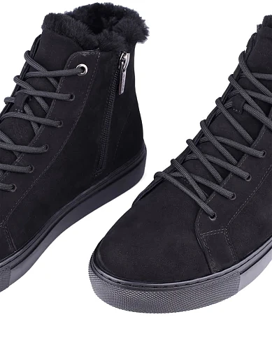 Жіночі черевики Attizzare з нубуку чорні (8927-50 ОЗ-24-25) - фото 5 - Miraton