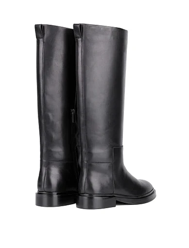 Жіночі чоботи Attizzare шкіряні чорні з підкладкою з повсті (JR019-1) - фото 3 - Miraton