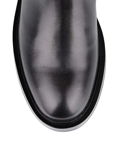 Жіночі чоботи Attizzare шкіряні чорні з підкладкою з повсті (JR019-1) - фото 4 - Miraton