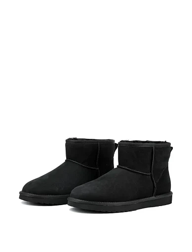 Чоловічі уггі Miguel Miratez замшеві чорні з підкладкою з натурального хутра - фото 3 - Miraton