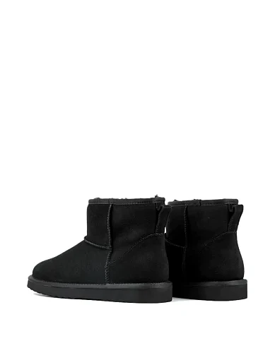 Чоловічі уггі Miguel Miratez замшеві чорні з підкладкою з натурального хутра - фото 4 - Miraton