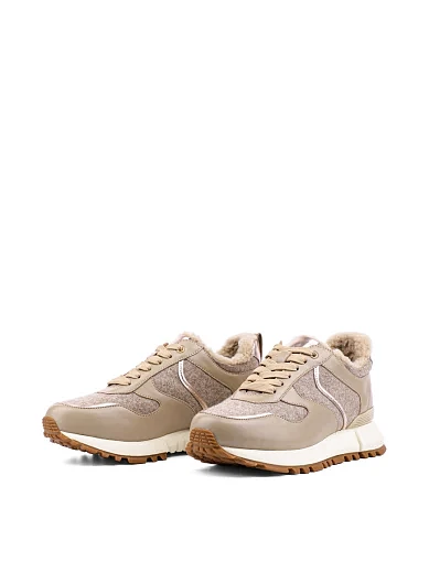 Жіночі кросівки Attizzare шкіряні бежеві (H2363B-11-1M FW24-25) - фото 3 - Miraton