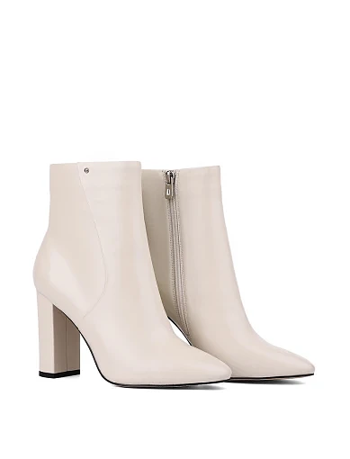 Жіночі черевики MiaMay шкіряні рисового кольору з підкладкою з байки (MA59905-2-21) - фото 3 - Miraton