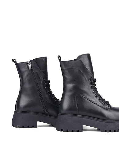 Жіночі черевики Attizzare шкіряні чорні (0179-12202D KRОЗ24-25) - фото 4 - Miraton