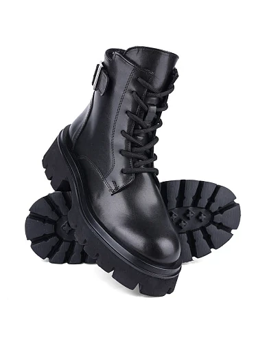 Жіночі черевики Attizzare шкіряні чорні (0773-4220) - фото 2 - Miraton