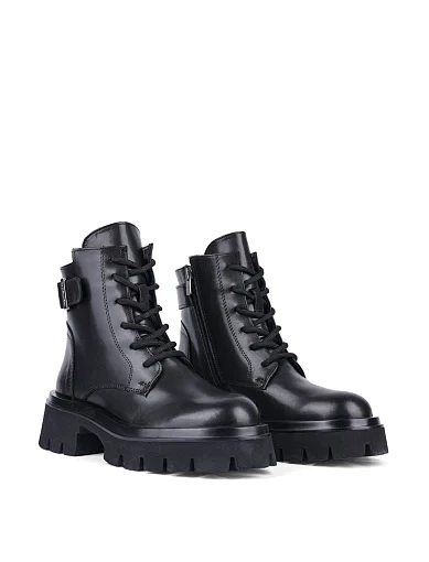 Жіночі черевики Attizzare шкіряні чорні (0773-4220) - фото 3 - Miraton