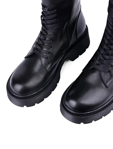 Жіночі черевики Attizzare шкіряні чорні (018 8396 K) - фото 5 - Miraton