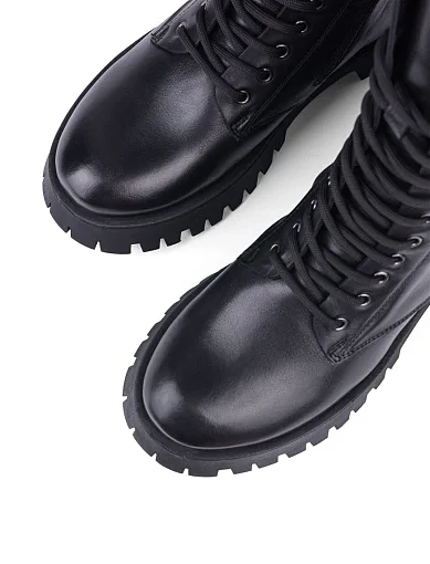 Жіночі черевики Attizzare шкіряні чорні (5013) - фото 5 - Miraton