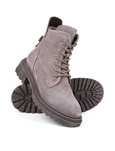 Жіночі черевики Attizzare велюрові сірі (763-16101-426) - фото 2 - Miraton