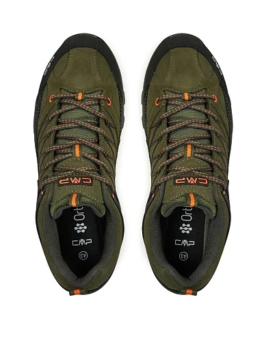 Чоловічі кросівки CMP Rigel Low замшеві зелені з підкладкою з текстилю - фото 4 - Miraton