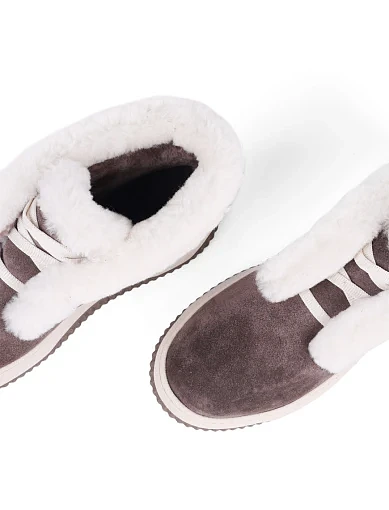 Жіночі черевики Attizzare велюрові сірі (136-0510-M1-D) - фото 5 - Miraton