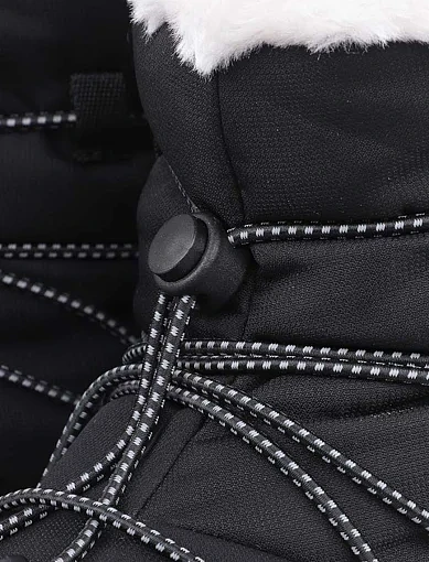 Жіночі черевики CMP SHERATAN WMN SNOW BOOTS WP тканинні чорні з підкладкою зі штучного хутра (30Q4576-U901) - фото 5 - Miraton