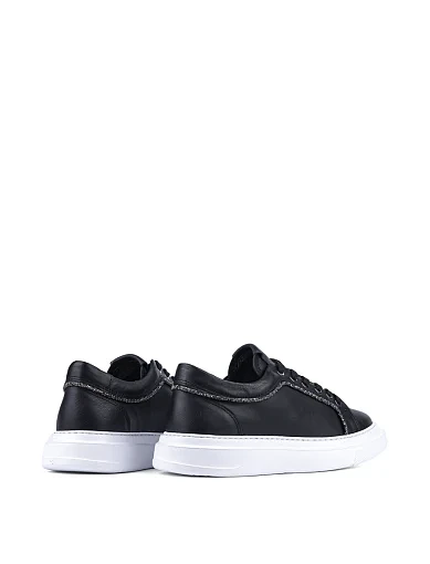 Жіночі кеди Attizzare шкіряні чорні (24KA-959) - фото 4 - Miraton