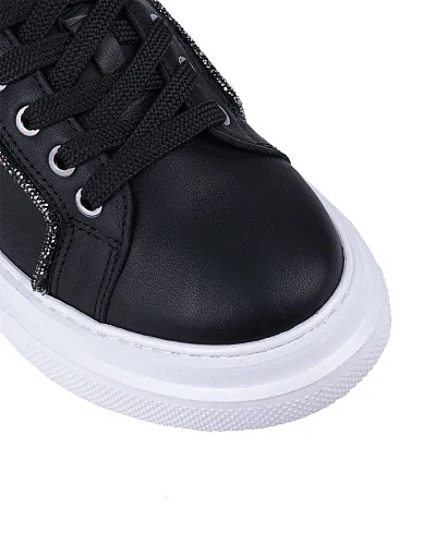 Жіночі кеди Attizzare шкіряні чорні (24KA-959) - фото 5 - Miraton