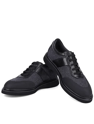 Чоловічі туфлі Miguel Miratez шкіряні чорні - фото 2 - Miraton