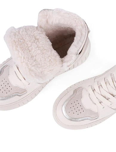 Жіночі черевики Attizzare шкіряні білі (24KB-1851-3) - фото 6 - Miraton