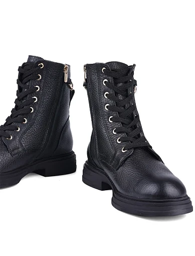 Жіночі черевики Attizzare шкіряні чорні (24KB-1885-1) - фото 2 - Miraton