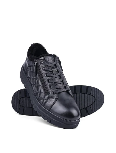 Чоловічі кеди Miguel Miratez шкіряні чорні Miguel Miratez - фото 2 - Miraton