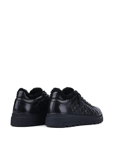 Чоловічі кеди Miguel Miratez шкіряні чорні Miguel Miratez - фото 4 - Miraton