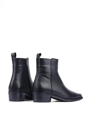 Жіночі черевики Attizzare шкіряні чорні з підкладкою з байки (11615) - фото 4 - Miraton