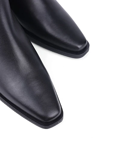 Жіночі черевики Attizzare шкіряні чорні з підкладкою з байки (11615) - фото 5 - Miraton