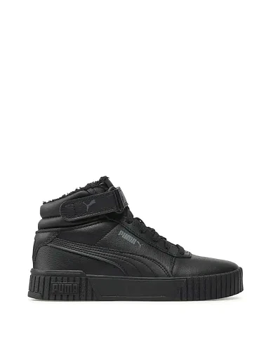 Жіночі черевики PUMA Carina 2.0 Mid WTR з екошкіри чорні (385852-01) фото 1